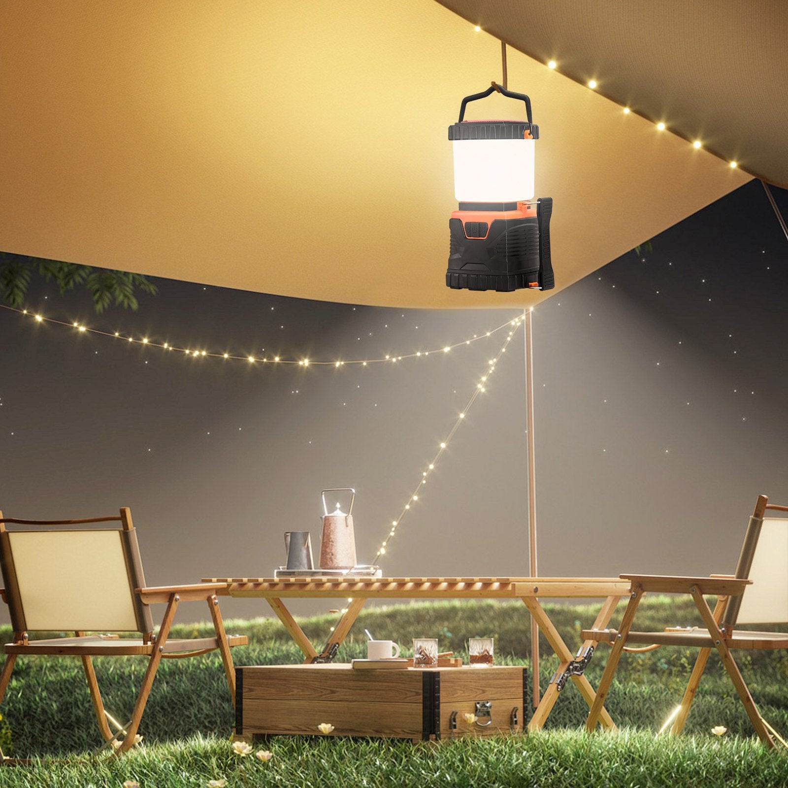 Camping Lights & Lanterns: VEVOR LED Camping Lantern Battery Powered All-in-one for Exceptional Experience