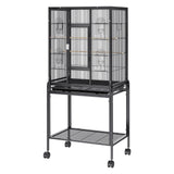 Bird Cages & Stands: VEVOR 54 inch Standing Large Bird Cage, Carbon Steel Flight Bird Cage for Parakeets, Cockatiels, Parrots, Macaw with Rolling Stand and Tray