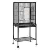 Bird Cages & Stands: VEVOR 54 inch Standing Large Bird Cage, Carbon Steel Flight Bird Cage for Parakeets, Cockatiels, Parrots, Macaw with Rolling Stand and Tray