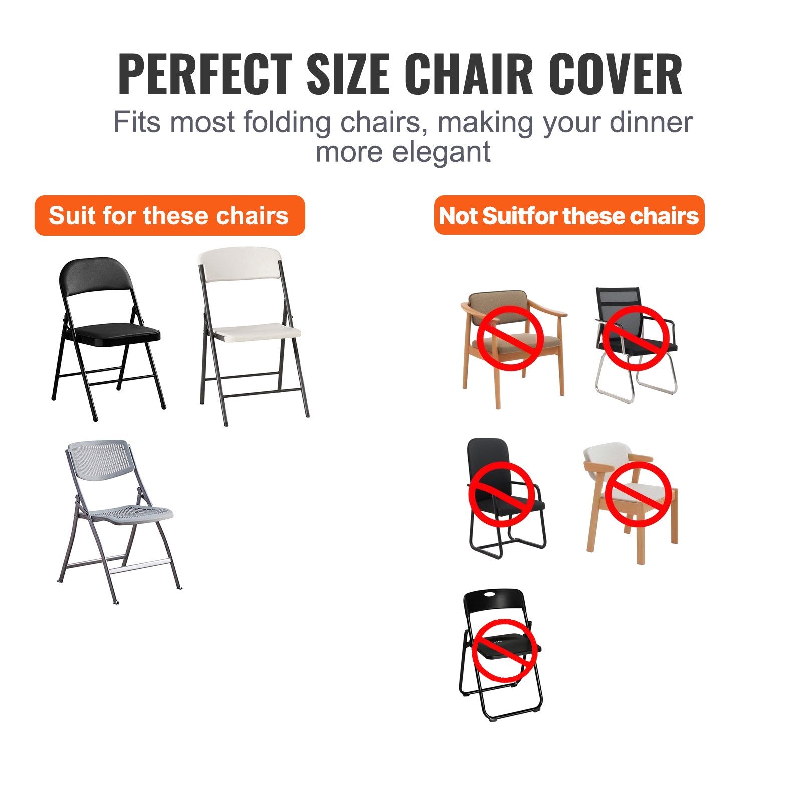 Women's Uggs & Slippers: VEVOR Stretch Spandex Folding Chair Covers, Universal Fitted Chair Cover, Removable Washable Protective Slipcovers, for Wedding, Holiday, Banquet, Party, Celebration, Dining (30PCS Ivory White)