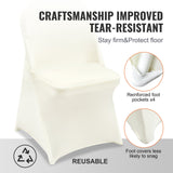 Women's Uggs & Slippers: VEVOR Stretch Spandex Folding Chair Covers, Universal Fitted Chair Cover, Removable Washable Protective Slipcovers, for Wedding, Holiday, Banquet, Party, Celebration, Dining (30PCS Ivory White)