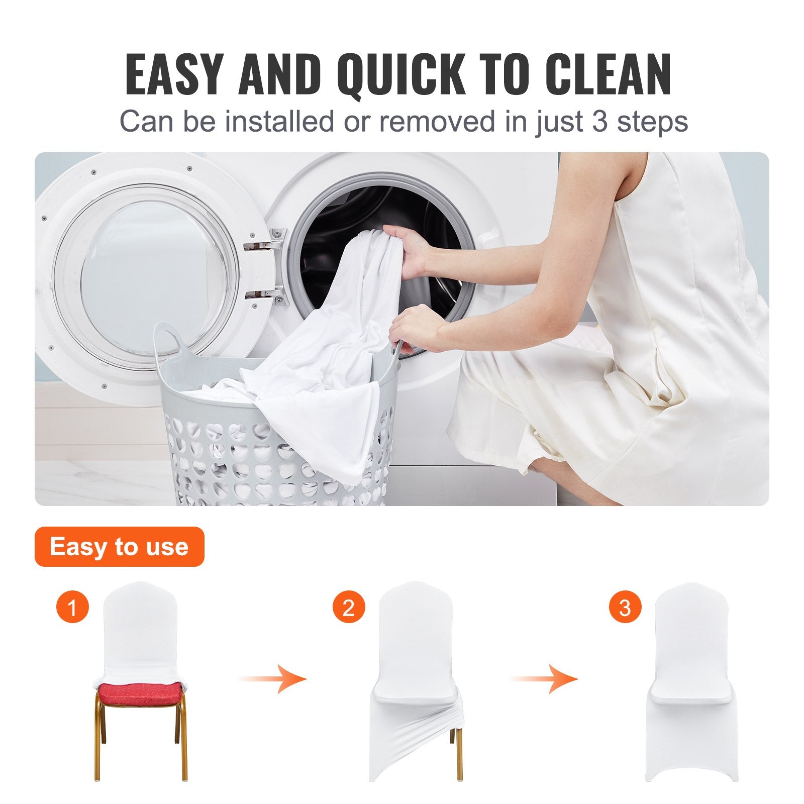 Women's Uggs & Slippers: VEVOR Stretch Spandex Folding Chair Covers, Universal Fitted Chair Cover, Removable Washable Protective Slipcovers, for Wedding, Holiday, Banquet, Party, Celebration, Dining (30PCS White)