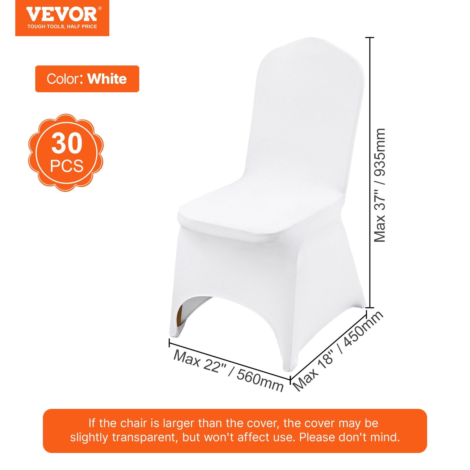 Women's Uggs & Slippers: VEVOR Stretch Spandex Folding Chair Covers, Universal Fitted Chair Cover, Removable Washable Protective Slipcovers, for Wedding, Holiday, Banquet, Party, Celebration, Dining (30PCS White)