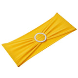 Dining Set: VEVOR Stretch Spandex Chair Sashes, Chair Slipcover and Stretch Chair Sash with Round Buckle, Elastic Chair Bands, Fitting Wedding, Holiday, Banquet, Party Chair Decoration (50 PCS Golden Yellow)