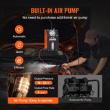 Power & Electrical Supplies: VEVOR Automotive Smoke Machine Leak Detector, EVAP Vacuum Fuel Leak Tester with Built-in Air Pump, Pressure Gauge & Flow Meter, 2-Mode Vacuum Pipe Fuel Diagnostic Detector for 12V Cars Trucks Boats