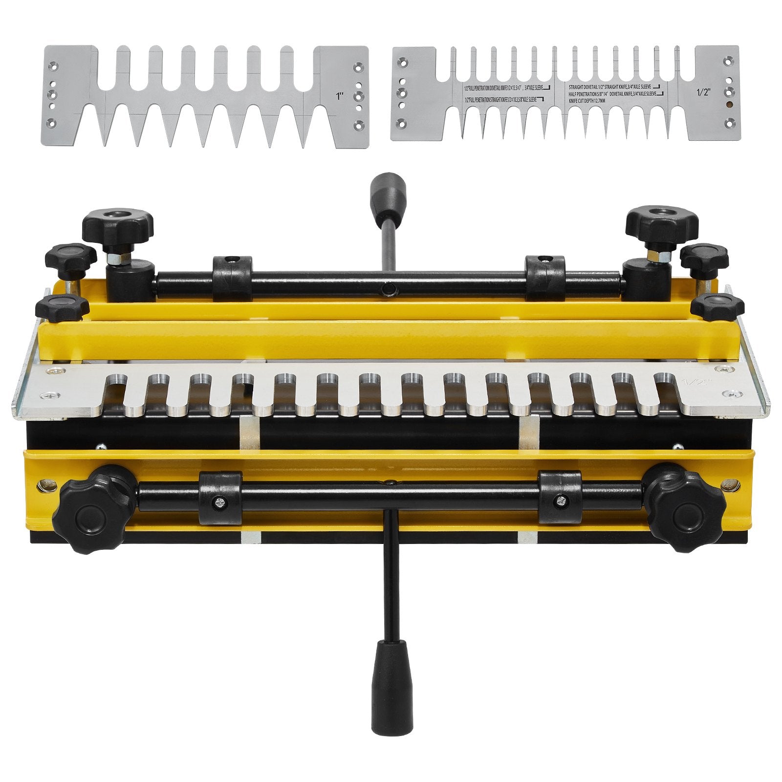 Hand Tools: VEVOR Dovetail Jig, 310 mm Width, Dove Tailing Router Jigs with 4 Router Bits & 6 Templates, Precise Alignment Dove Tail Jig, Mortise and Tenon Woodworking Tools for Furniture & Wood Cabinet Making