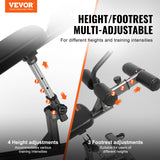 Exercise Benches: VEVOR Weight Bench Adjustable Situp Incline Bench for Home Gym Strength Training