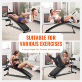Exercise Benches: VEVOR Weight Bench Adjustable Situp Incline Bench for Home Gym Strength Training