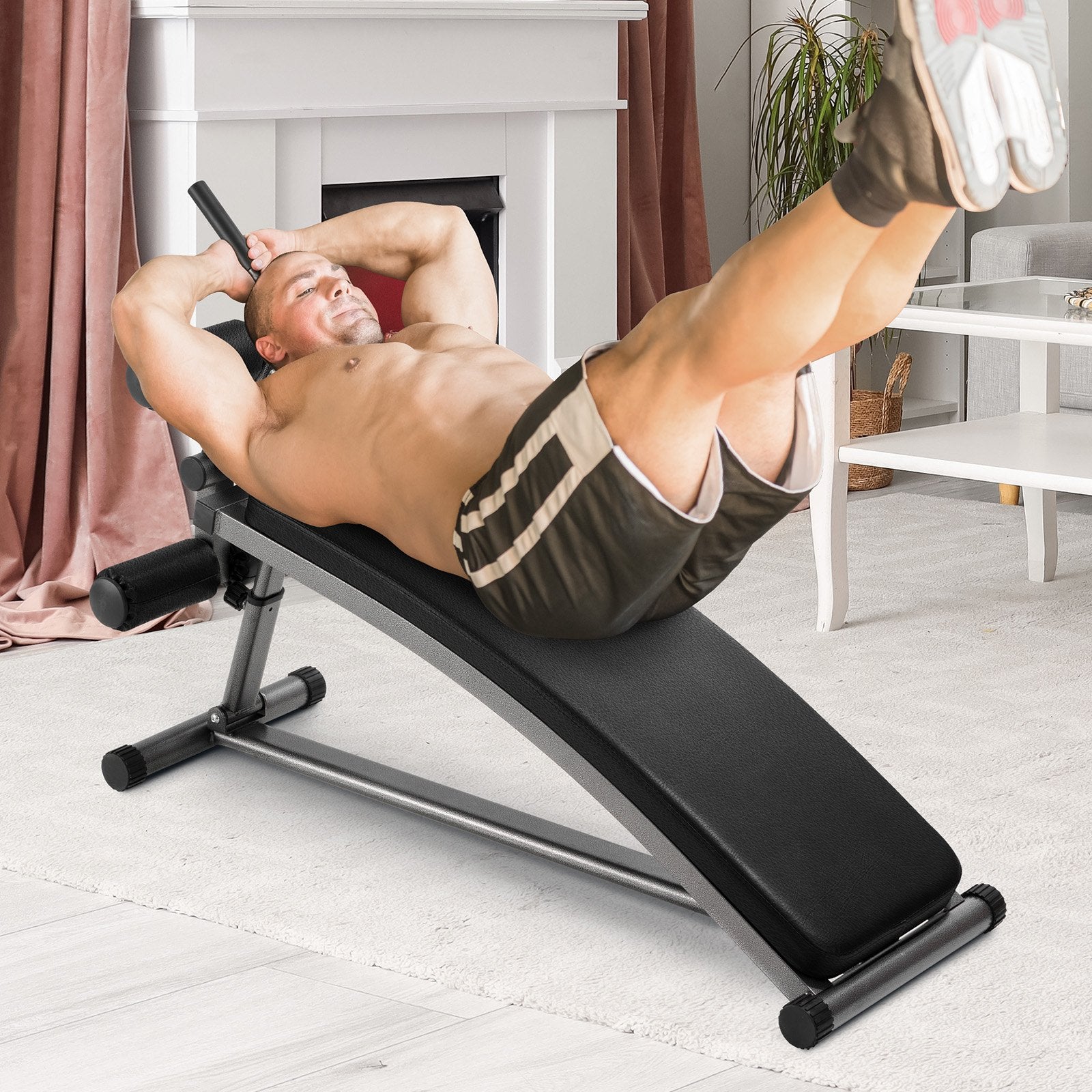 Exercise Benches: VEVOR Weight Bench Adjustable Situp Incline Bench for Home Gym Strength Training