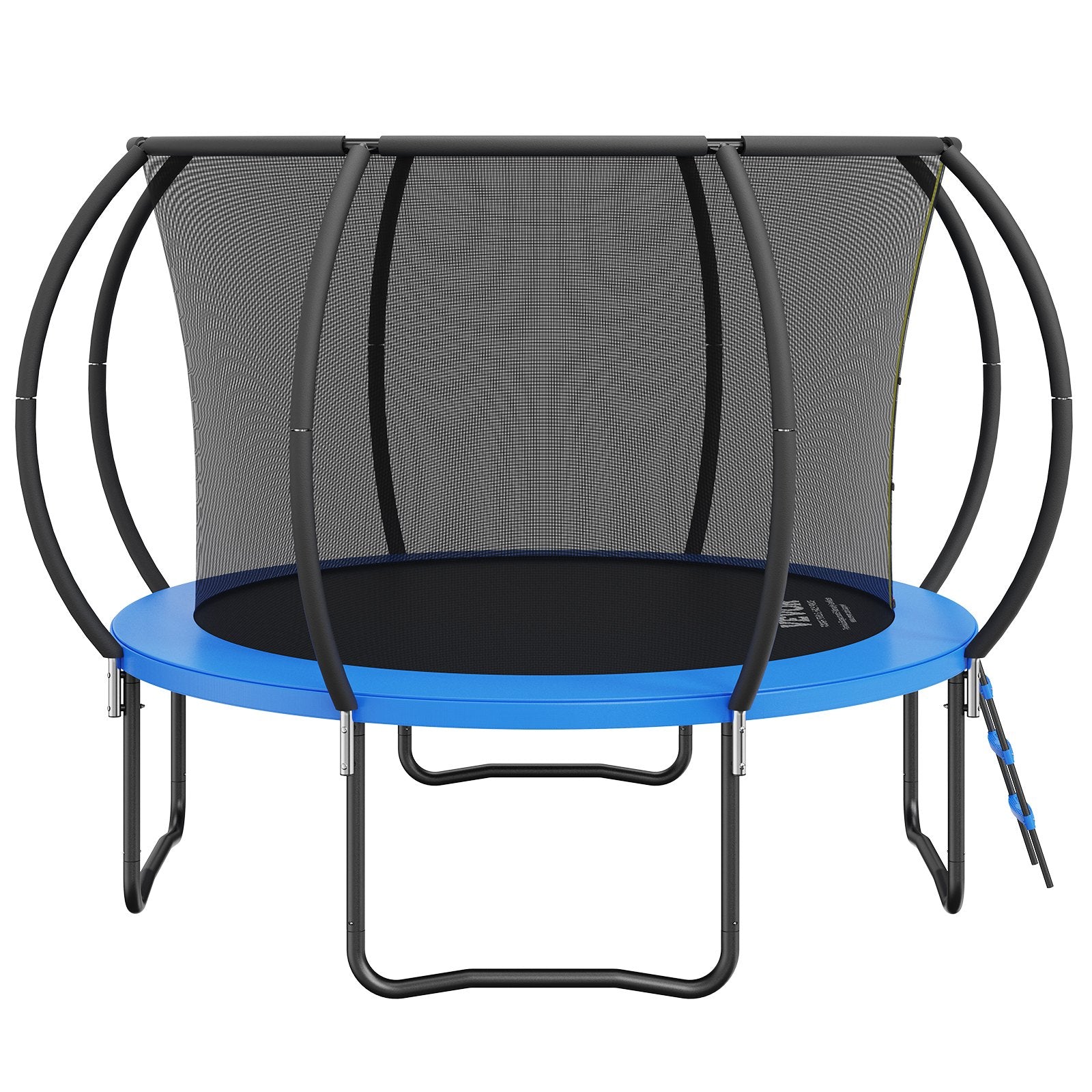 Trampolines & Accessories: VEVOR 10FT Trampoline, 330 lbs Trampoline with Enclosure Net, Ladder, and Curved Pole, Heavy Duty Trampoline with Jumping Mat and Spring Cover Padding, Outdoor Recreational Trampolines for Kids Adults