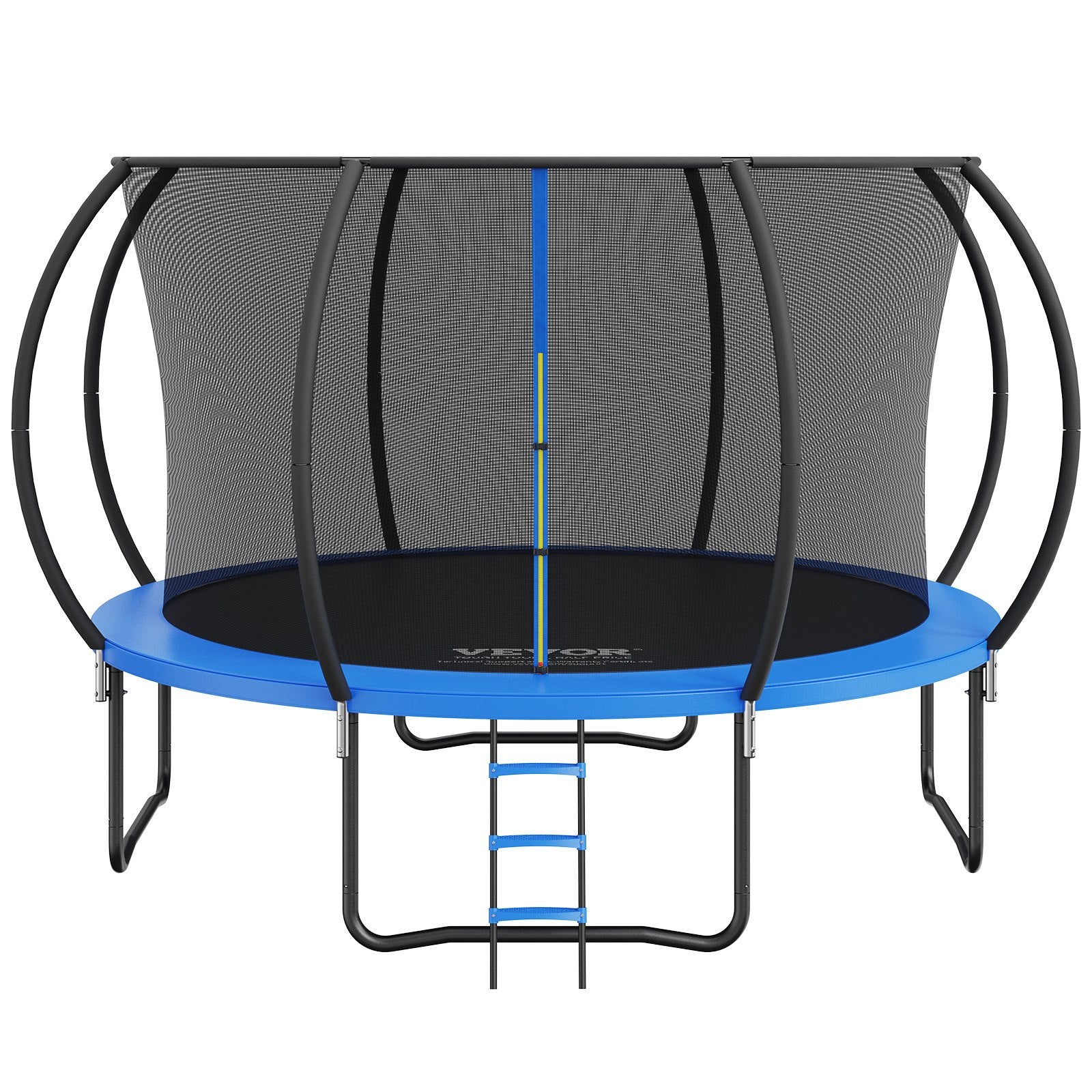 3.66m Trampoline, 181 kg Trampoline with Enclosure Net, Ladder, and Curved Pole, Heavy Duty Trampoline with Jumping Mat and Spring Cover Padding, Outdoor Recreational Trampolines for Kids Adults