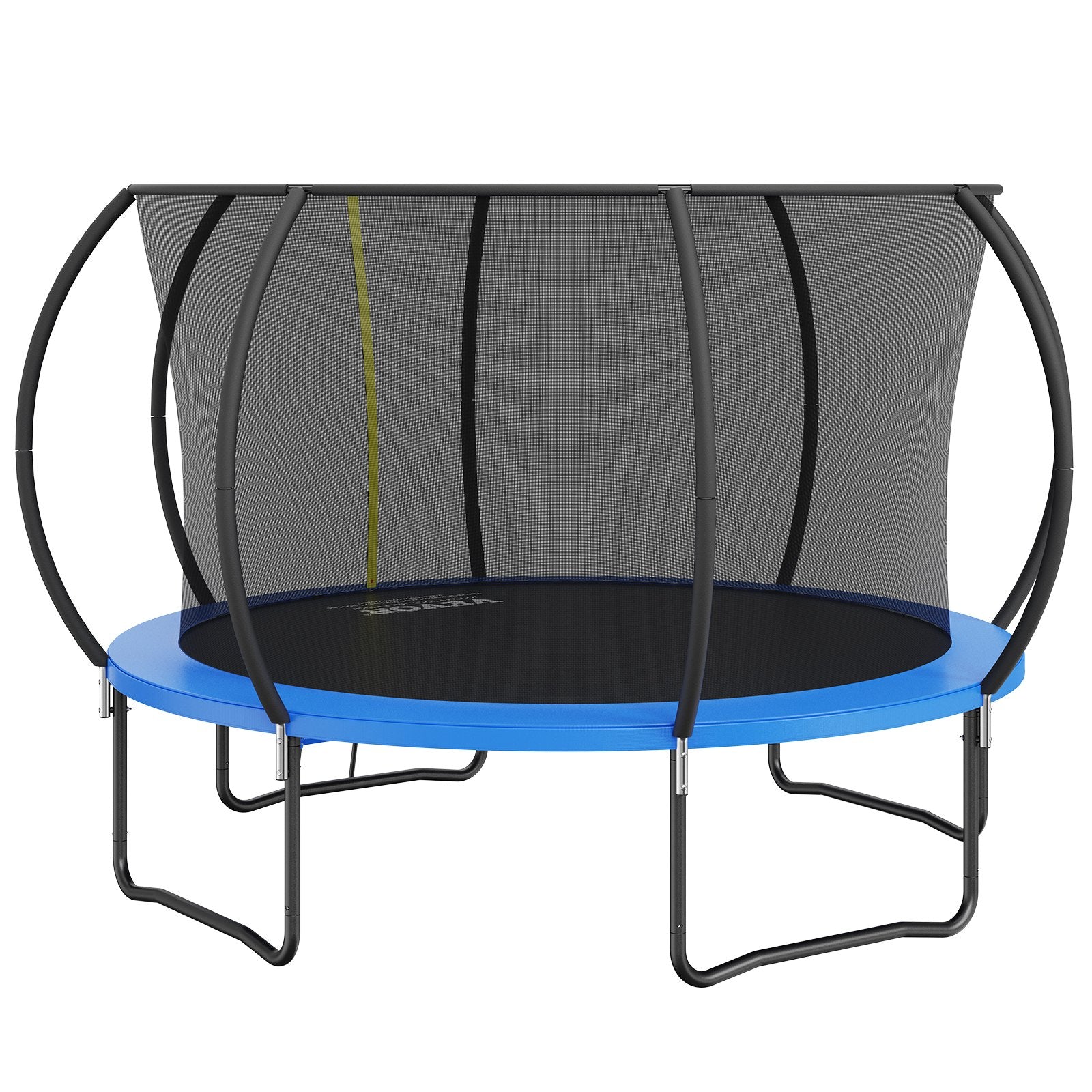 3.66m Trampoline, 181 kg Trampoline with Enclosure Net, Ladder, and Curved Pole, Heavy Duty Trampoline with Jumping Mat and Spring Cover Padding, Outdoor Recreational Trampolines for Kids Adults