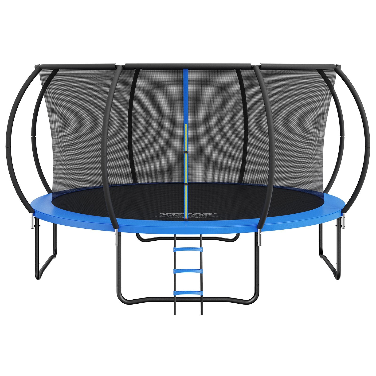 Trampolines & Accessories: VEVOR 14FT Trampoline, 450 lbs Trampoline with Enclosure Net, Ladder, and Curved Pole, Heavy Duty Trampoline with Jumping Mat and Spring Cover Padding, Outdoor Recreational Trampolines for Kids Adults