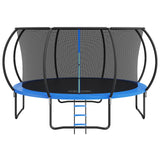 Trampolines & Accessories: VEVOR 14FT Trampoline, 450 lbs Trampoline with Enclosure Net, Ladder, and Curved Pole, Heavy Duty Trampoline with Jumping Mat and Spring Cover Padding, Outdoor Recreational Trampolines for Kids Adults
