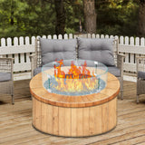 Fire Pits: VEVOR Fire Pit Wind Guard, Glass Flame Guard, Round Glass Shield, 1/4-Inch Thick Fire Table, Clear Tempered Glass Flame Guard, Aluminum Alloy Feet for Propane, Gas, Outdoor (23 x 23 x 6 Inch)