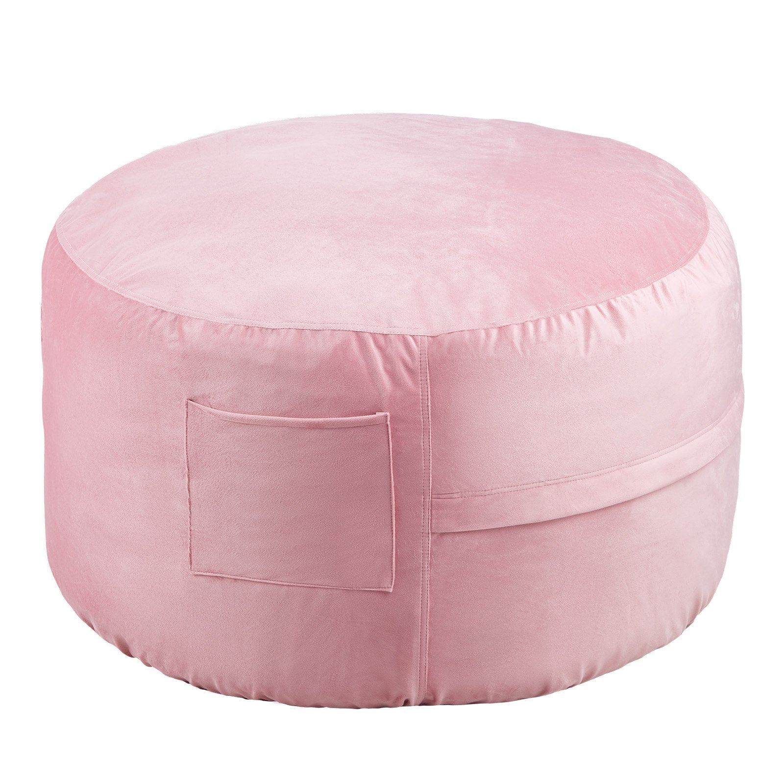 Outdoor Chairs: VEVOR 91 cm Round Bean Bag Chair with Removable Cover & Dutch Velvet Pink