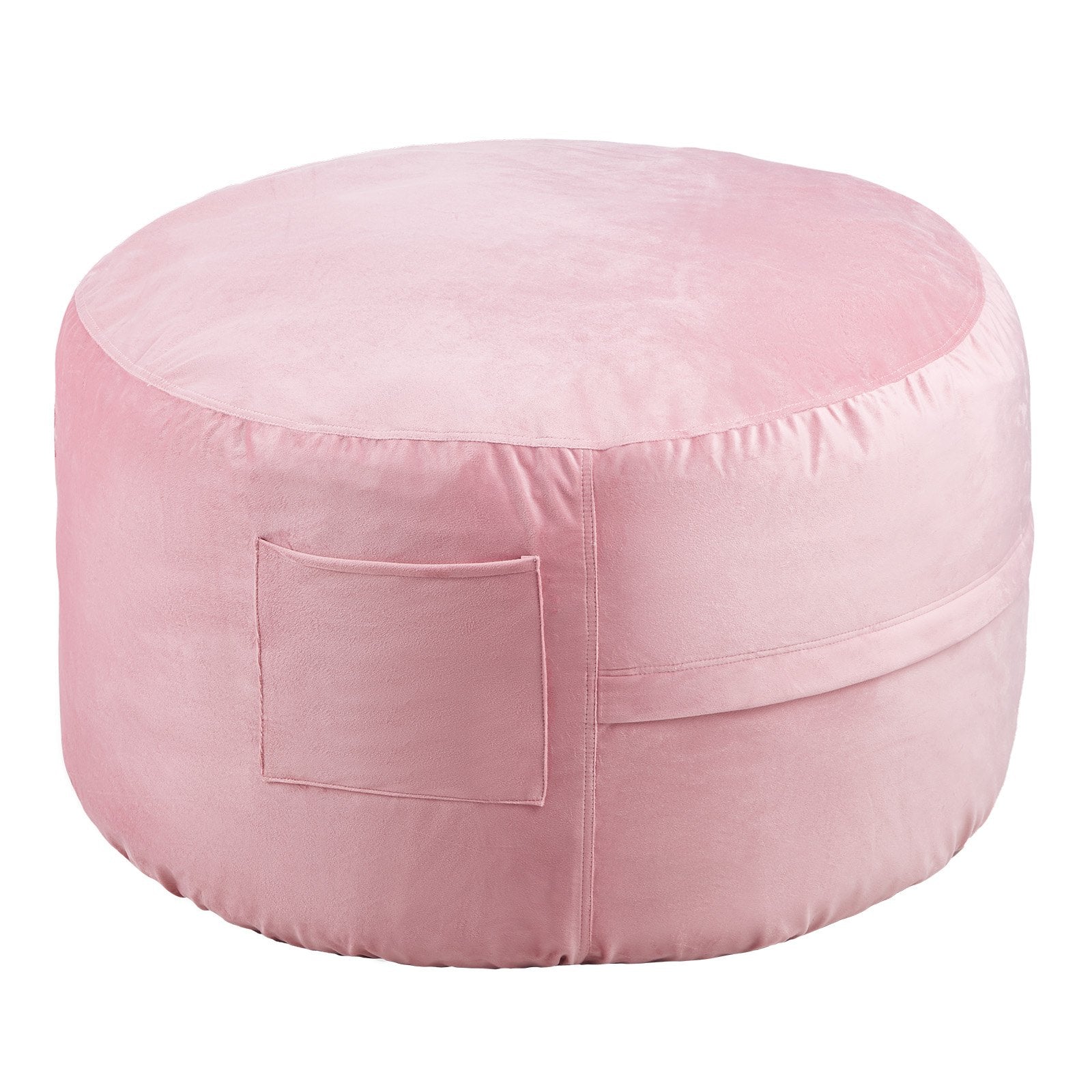 Outdoor Chairs: VEVOR 91 cm Round Bean Bag Chair with Removable Cover & Dutch Velvet Pink
