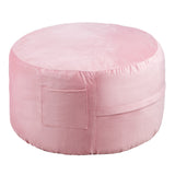 Outdoor Chairs: VEVOR 91 cm Round Bean Bag Chair with Removable Cover & Dutch Velvet Pink