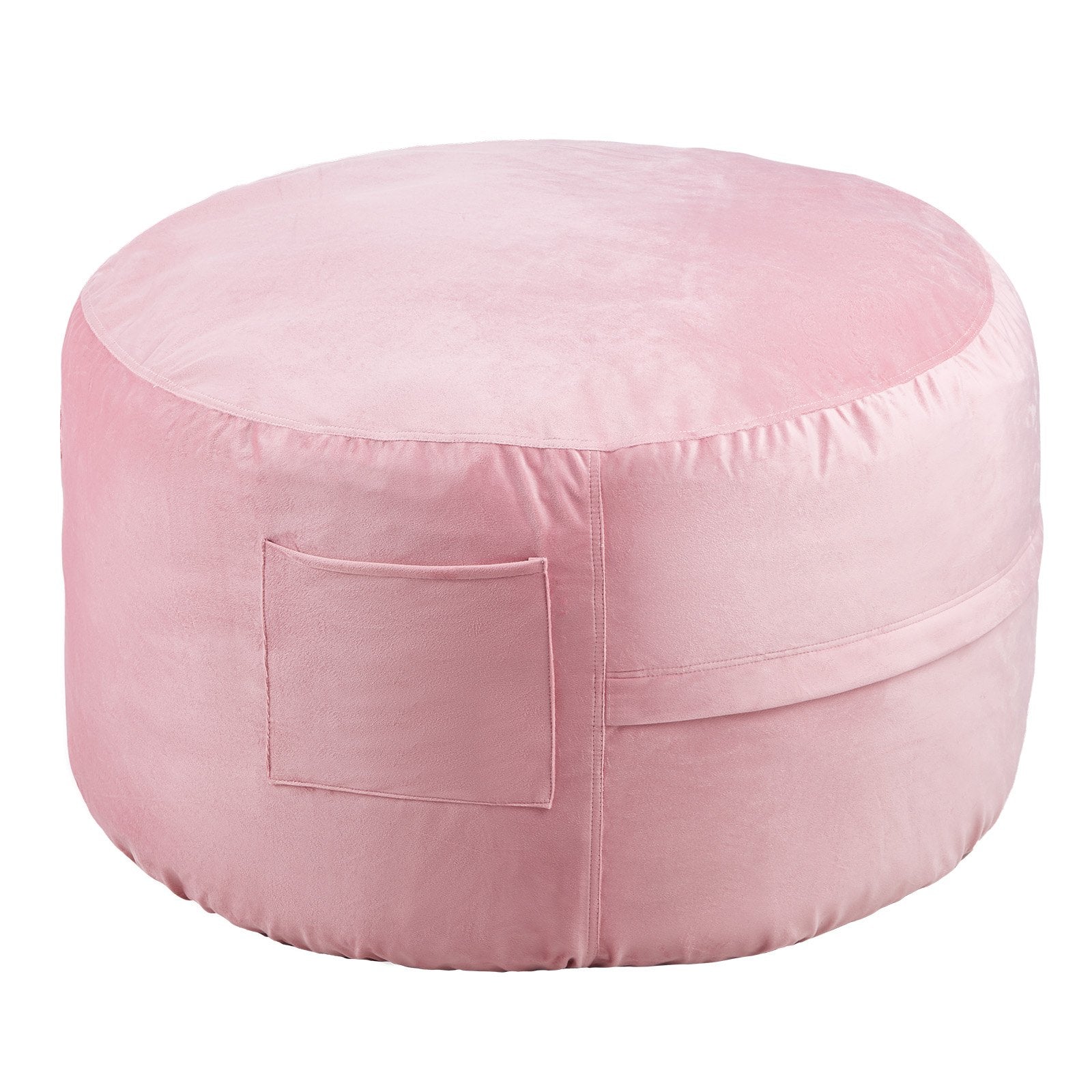 Outdoor Chairs: VEVOR 91 cm Round Bean Bag Chair with Removable Cover & Dutch Velvet Pink