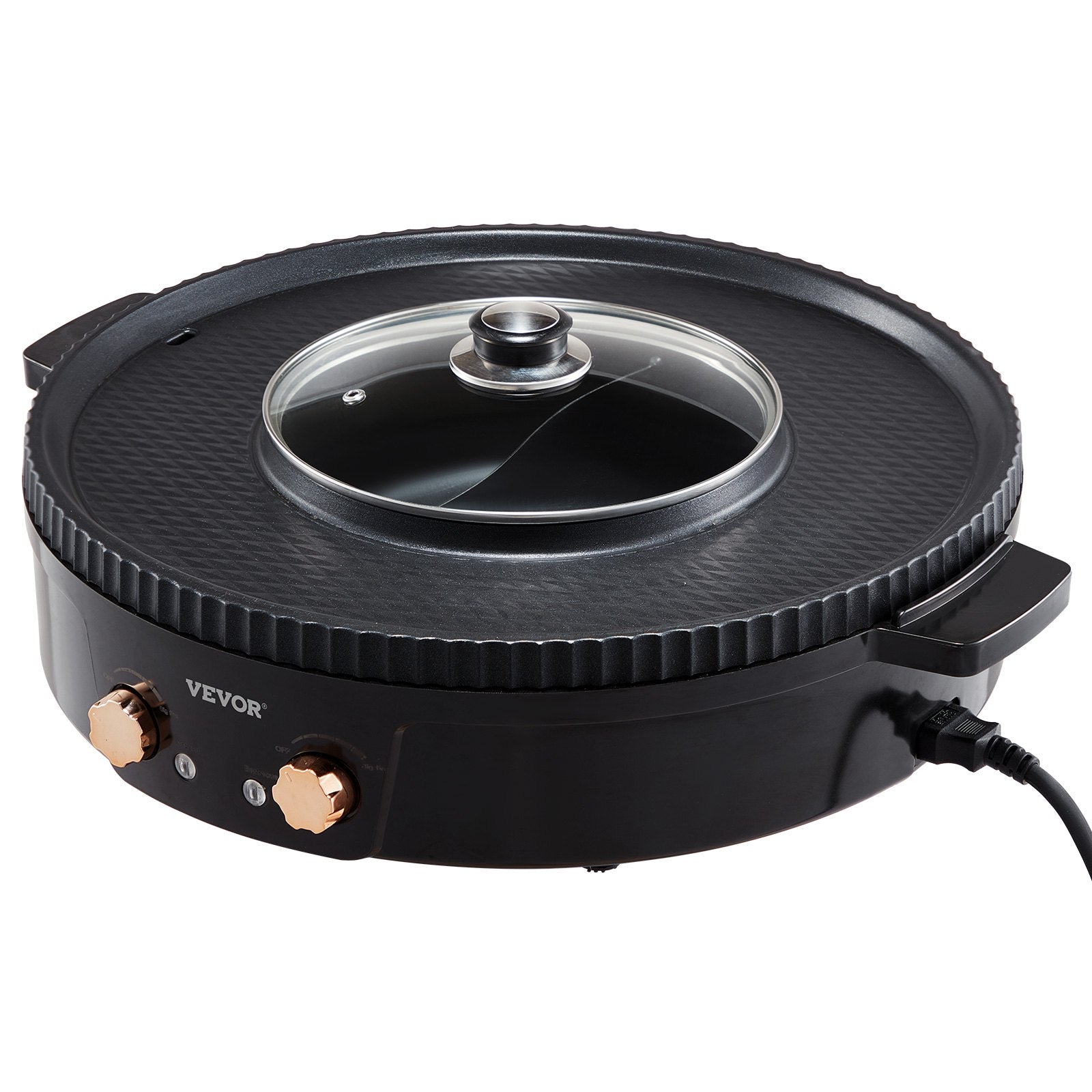 BBQ Tools: VEVOR Hot Pot with Grill 1800W 2-in-1 Electric Smokeless Grill and Hot Pot