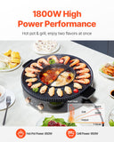 BBQ Tools: VEVOR Hot Pot with Grill 1800W 2-in-1 Electric Smokeless Grill and Hot Pot