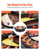 BBQ Tools: VEVOR Hot Pot with Grill 1800W 2-in-1 Electric Smokeless Grill and Hot Pot
