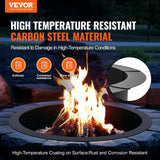 Pool Covers & Accessories: VEVOR Fire Pit Ring, 40-Inch Outer/36-Inch Inner Diameter, 10inch Height 2.5mm Thick Fire Pit Insert, Heavy Duty Carbon Steel Liner DIY Campfire Ring above or In-Ground, for Outdoor Camping, Bonfires