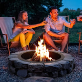 Pool Covers & Accessories: VEVOR Fire Pit Ring, 40-Inch Outer/36-Inch Inner Diameter, 10inch Height 2.5mm Thick Fire Pit Insert, Heavy Duty Carbon Steel Liner DIY Campfire Ring above or In-Ground, for Outdoor Camping, Bonfires