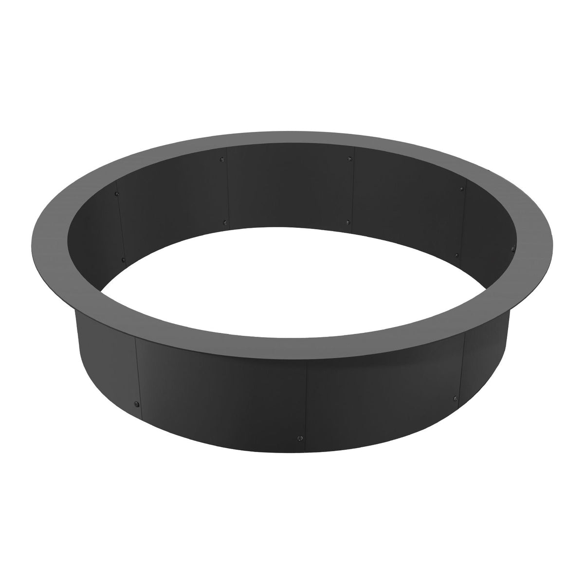 Fire Pit Ring, 44-Inch Outer/39-Inch Inner Diameter, 10inch Height 2.5mm Thick Fire Pit Insert, Heavy Duty Carbon Steel Liner DIY Campfire Ring above or In-Ground, for Outdoor Camping, Bonfires