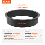 Fire Pits: VEVOR Fire Pit Ring Round Inner Steel Liner DIY Campfire Firepit