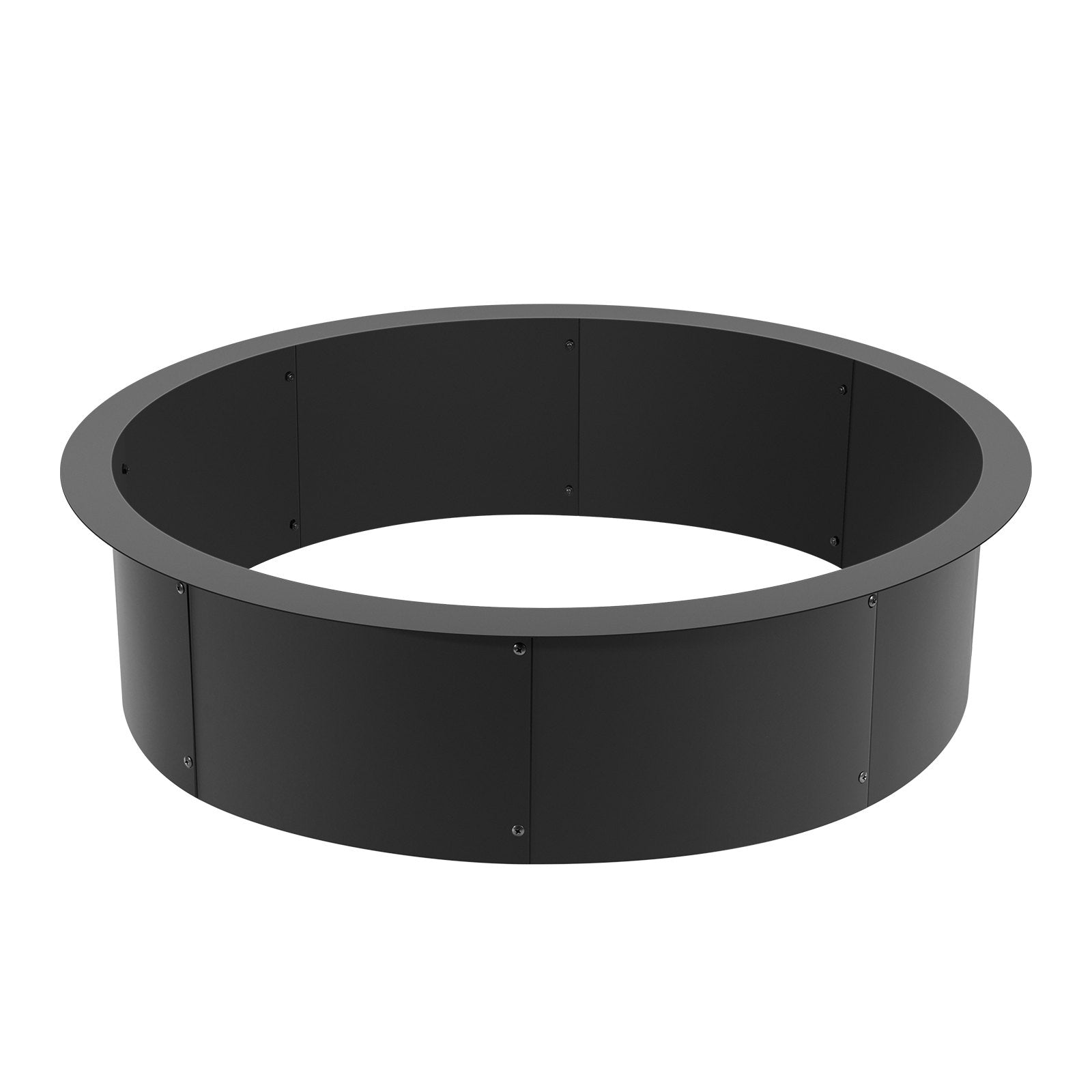 Fire Pits: VEVOR Fire Pit Ring Round 45 Inch Outer Steel Liner DIY Campfire Ring Firepit