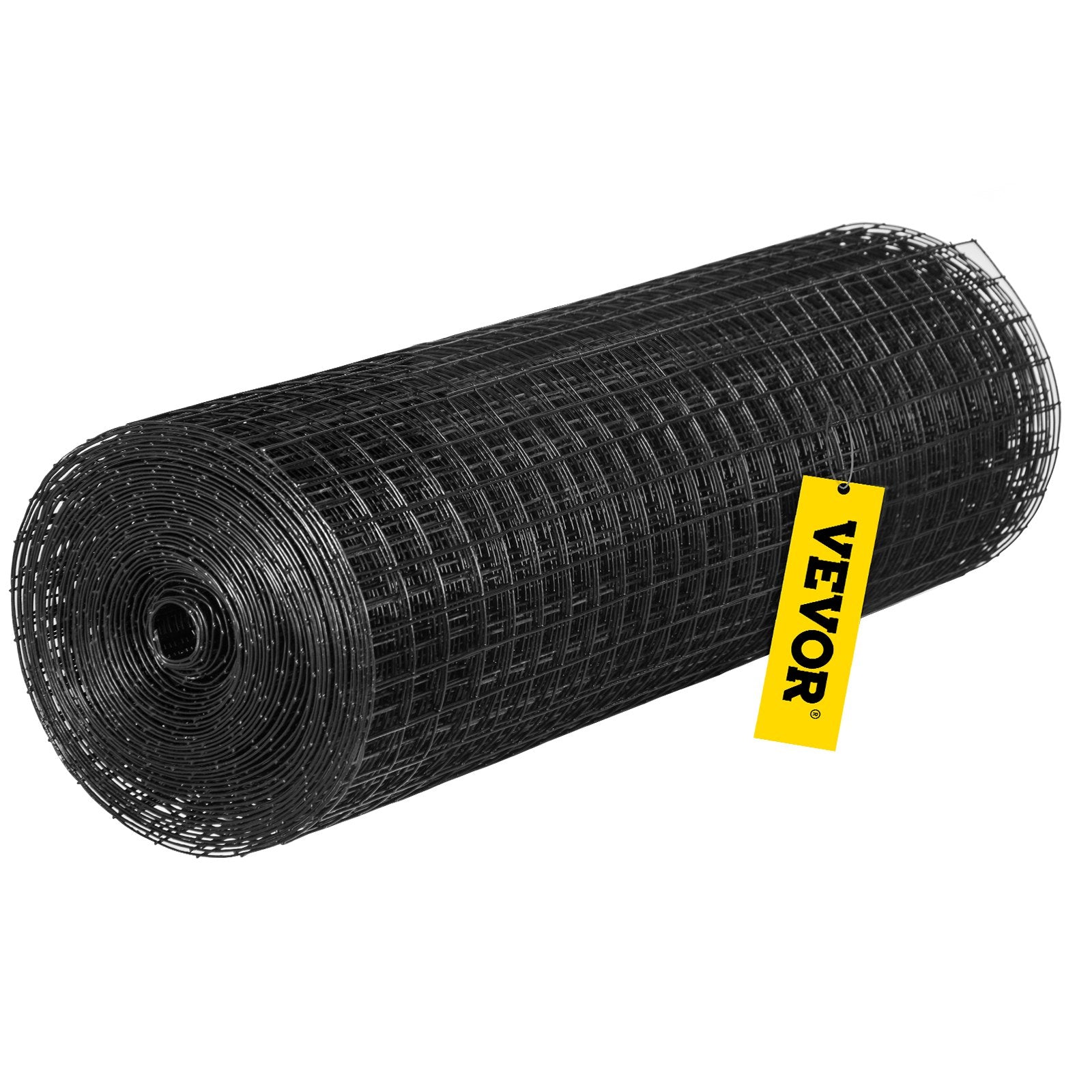 Hardware Cloth, 24"" x50\' & 1""x1"" Mesh Size, Galvanized Steel Vinyl Coated 16 Gauge Welded Wire with A Cutting Plier & A Pair of Fabric Gloves, for Garden Fencing & Pet Enclosures, Black