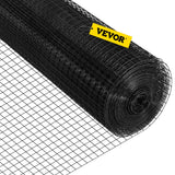 Automotive Repair & Speciality Tools: VEVOR Hardware Cloth, 24"" x50\' & 1""x1"" Mesh Size, Galvanized Steel Vinyl Coated 16 Gauge Welded Wire with A Cutting Plier & A Pair of Fabric Gloves, for Garden Fencing & Pet Enclosures, Black
