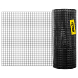 Automotive Repair & Speciality Tools: VEVOR Hardware Cloth, 24"" x50\' & 1""x1"" Mesh Size, Galvanized Steel Vinyl Coated 16 Gauge Welded Wire with A Cutting Plier & A Pair of Fabric Gloves, for Garden Fencing & Pet Enclosures, Black