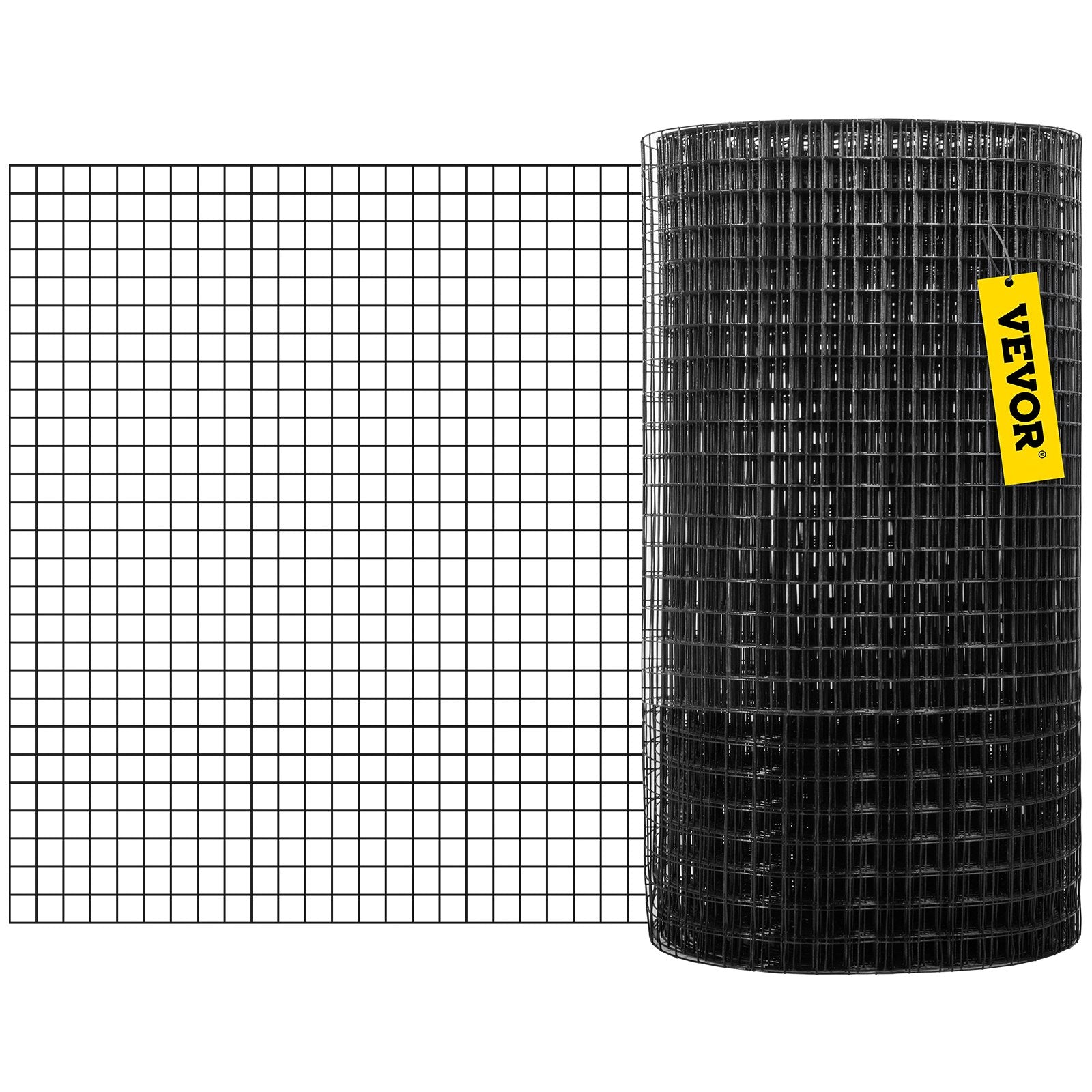 Fencing: VEVOR Hardware Cloth, 48"" x 50\' & 1""x1"" Mesh Size, Galvanized Steel Vinyl Coated 16 Gauge Chicken Wire Fencing with A Cutting Plier & A Pair of Fabric Gloves, for Garden Fencing & Pet Enclosures,