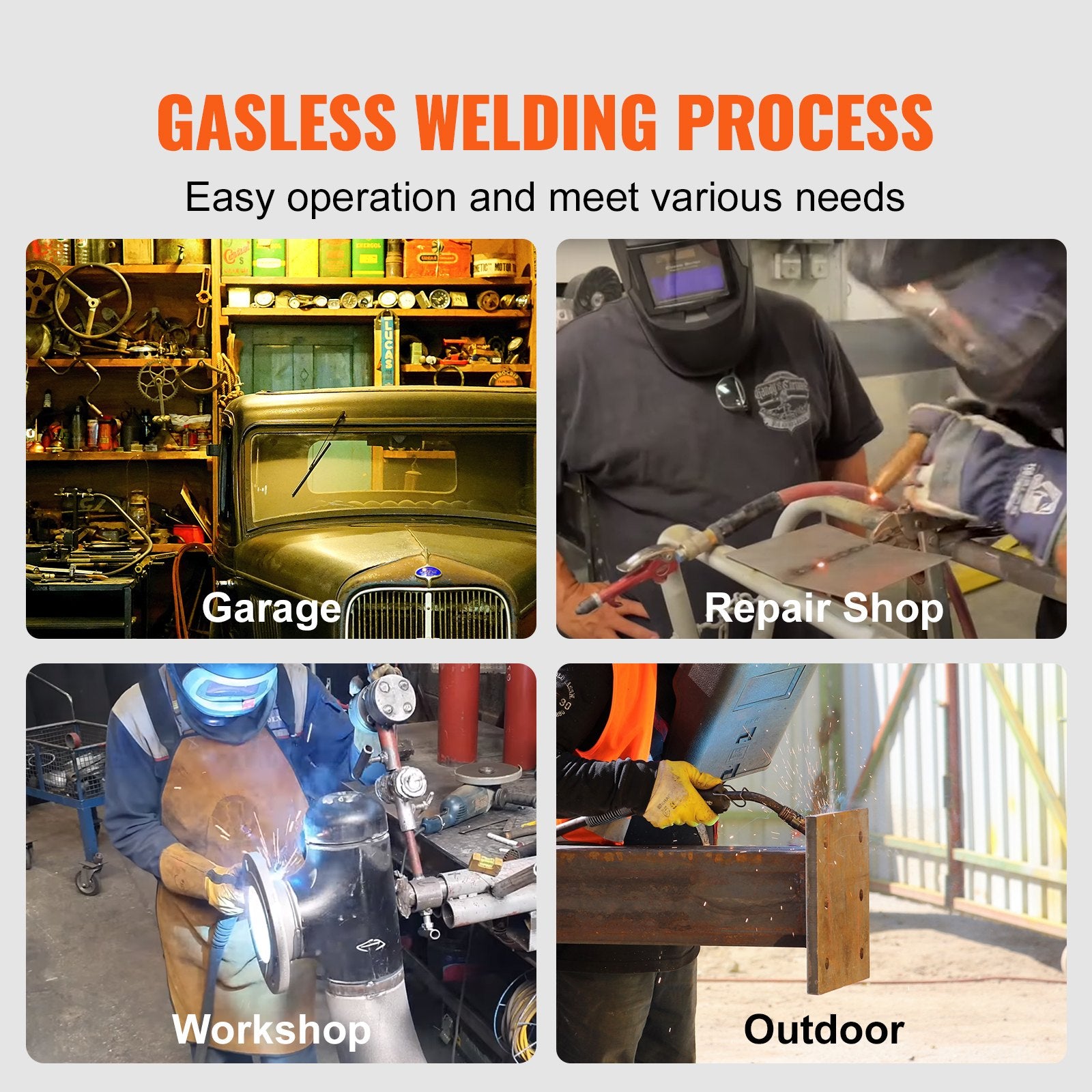 Automotive Repair & Speciality Tools: VEVOR Flux Core Welding Wire, E71T-GS 0.030-inch 10LBS, Gasless Mild Steel MIG Welding Wire with Low Splatter for All Position Arc Welding and Outdoor Use