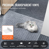 Dog Playpens & Gates: VEVOR Carpet Protector for Pets, 15" x 4' PVC Scratch-Proof Cat Carpet Protector for Doorway, Anti-Slip Cat Scratch Protector Mat, Easy to Cut Plastic Carpet Scratch Stopper, Cat Scratch Guard Carpet