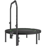 Ball Pits & Play Pens: VEVOR Foldable Mini Trampoline, 40 Inch Fitness Rebounder, Max Load 330lbs Exercise Trampoline, Stable & Quiet Trampoline with 4 Level Height Adjustable Foam Handle, for Adults Indoor/Garden Workout