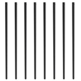 Garden Ornaments: VEVOR Staircase Metal Balusters, 3/4'' Round x 32'' Long Aluminum Decorative Banister Spindles, 101 Pack Deck Baluster with Screws, Classic Hollow Deck Railing Satin Black Powder Coated for Porch