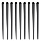 Garden Ornaments: VEVOR Staircase Metal Balusters, 3/4'' Round x 32'' Long Aluminum Decorative Banister Spindles, 101 Pack Deck Baluster with Screws, Classic Hollow Deck Railing Satin Black Powder Coated for Porch