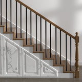 Building Toys: VEVOR Staircase Balusters 101 Pack, 32 In Aluminum Stair Balusters, 3/4 In Water-Proof Round Metal Spindle Railing, Hollow Deck Railing with Rail Caps & Screws for Stairs, Porch, Patio, Fence, Black