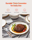 Outdoor Dining Sets: VEVOR 32 PCS Dinnerware Set Ceramic Plates and Bowls Sets Service for 8 White