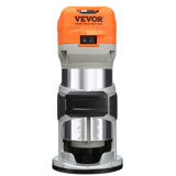Chainsaws: VEVOR Wood Router, 1.25HP 800W, Compact Wood Trimmer Router Tool, 30000RPM Max Speed 6 Variable Speeds, with 1/4'' & 5/16'' Collets 12 PCs Milling Cutters Dust Hood, for Woodworking Slotting Trimming