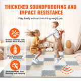 Ball Pits & Play Pens: VEVOR Kids Foam Puzzle Floor Playmat 0.4 in 36 Pcs Interlocking EVA Soft Tiles