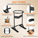 Chainsaws: VEVOR Firewood Kindling Splitter, 9''x17'' XL Wood Splitter, Unique V-Shaped Finger-Safety Blade, Manual Log Splitter for Wood Splitting, Heavy Duty Strong Steel Structure & Stability, Log Splitter