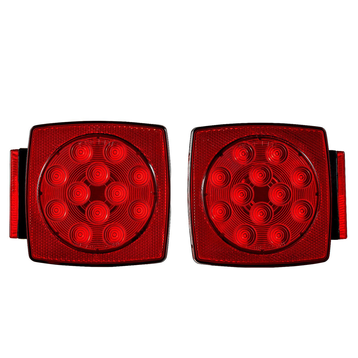 Trailer Lights, LED Trailer Tail Lights Kit with Stop Brake Turn Tail License Plate Clearance Lamp, Waterproof Tow Lighting Kit with Wiring Harness for Boat Truck Camper RV Snowmobile Caravan