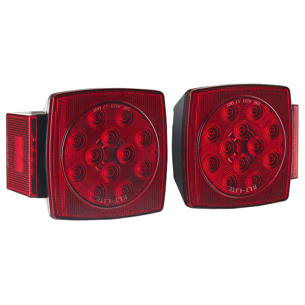 Trailer Lights, LED Trailer Tail Lights Kit with Stop Brake Turn Tail License Plate Clearance Lamp, Waterproof Tow Lighting Kit with Wiring Harness for Boat Truck Camper RV Snowmobile Caravan