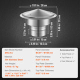 Coat Racks: VEVOR Chimney Cap 6-inch 304 Stainless Steel Round Roof Rain Cap Cover Silver