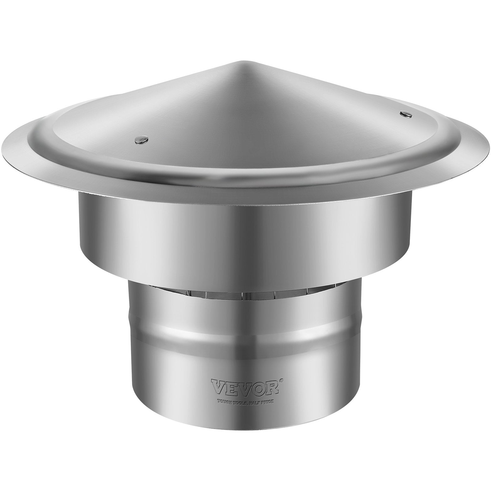 Coat Racks: VEVOR Chimney Cap 6-inch 304 Stainless Steel Round Roof Rain Cap Cover Silver