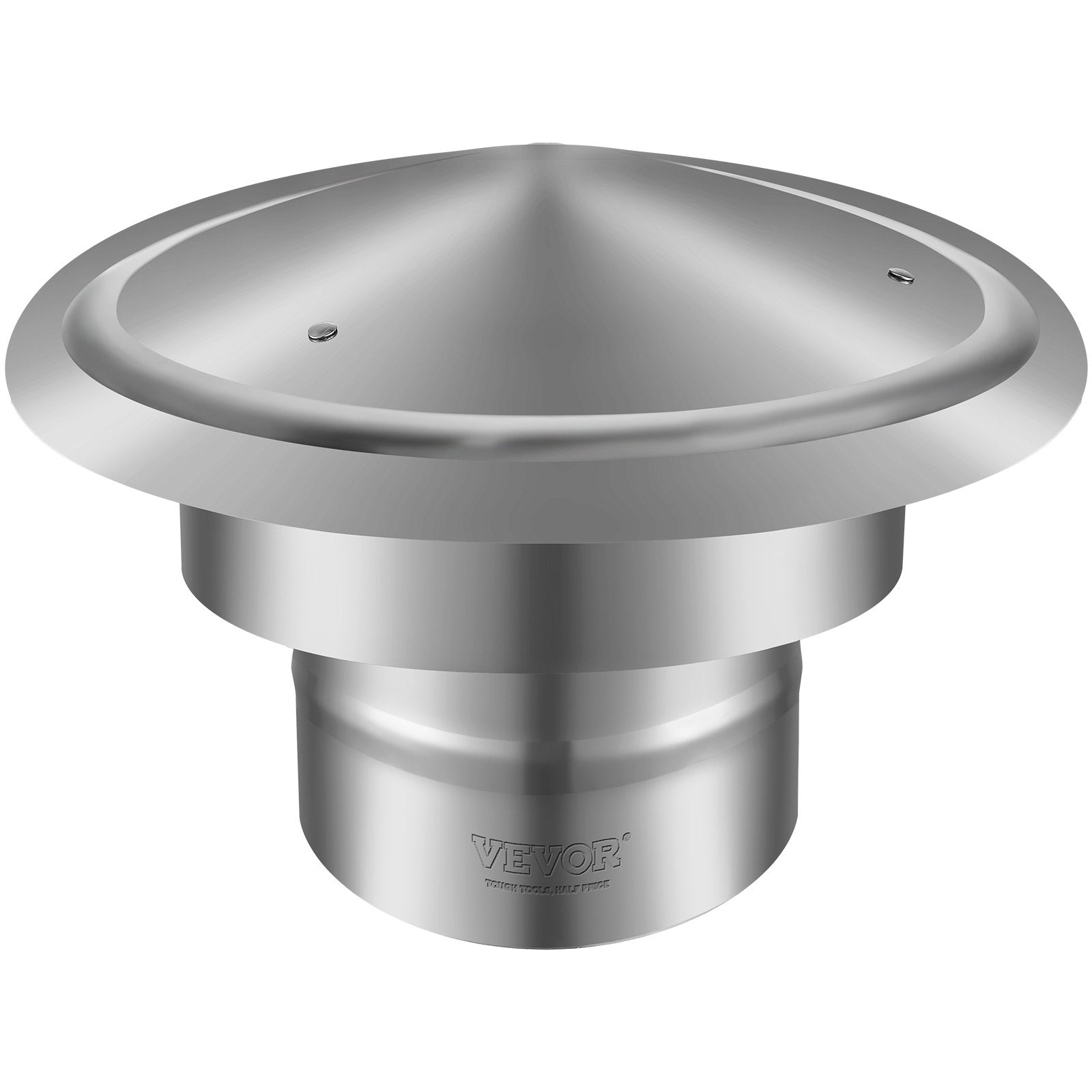 Coat Racks: VEVOR Chimney Cap 6-inch 304 Stainless Steel Round Roof Rain Cap Cover Silver